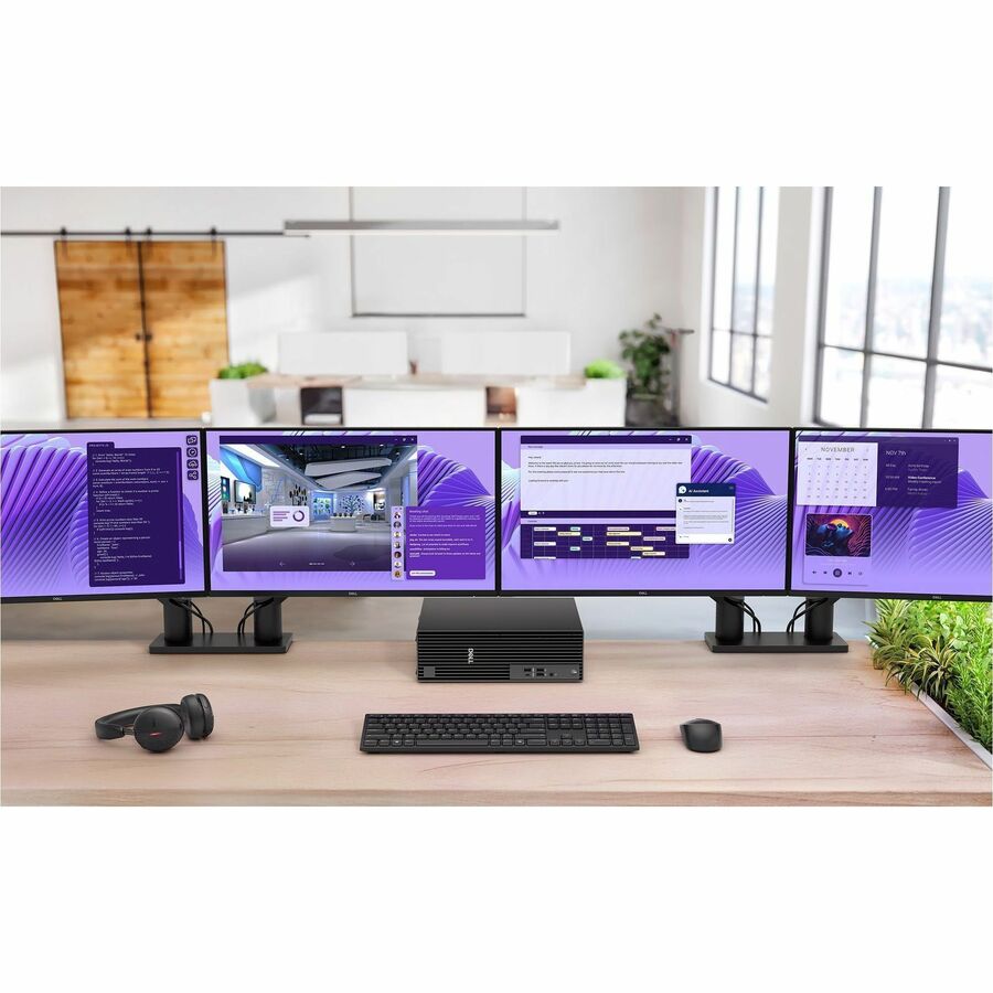 Dell Pro Slim Plus QBS1250 Desktop Computer - Intel Core Ultra 5 235 - 16 GB - 256 GB SSD - Slim PC - Standard Black Dell Pro Slim Plus QBS1250 Desktop Computer - Intel Core Ultra 5 235 - 16 GB - 256 GB SSD - Slim PC - Standard Black